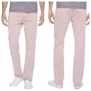 Hudson Men's Slake Slim Straight Twill Pant Dusty Rose 36x33